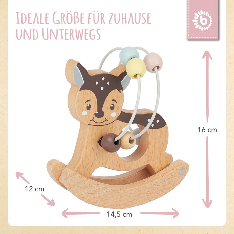 Motorikschleife mit Wippe Reh