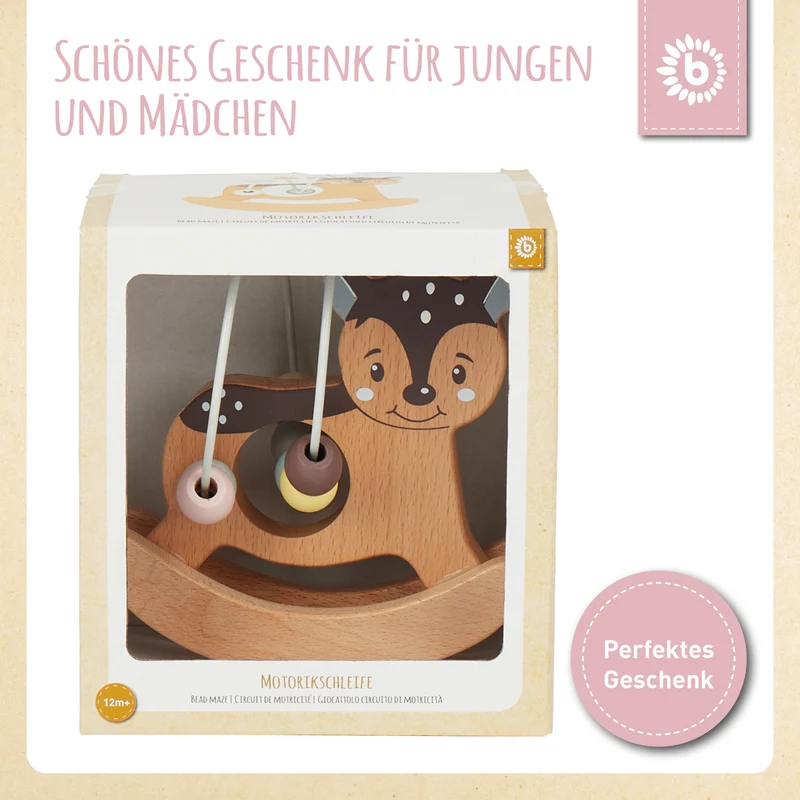Motorikschleife mit Wippe Reh