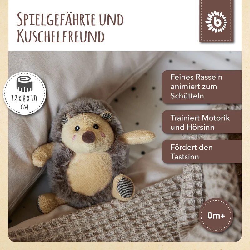 Spielfigur Igel Piksi mit Rassel