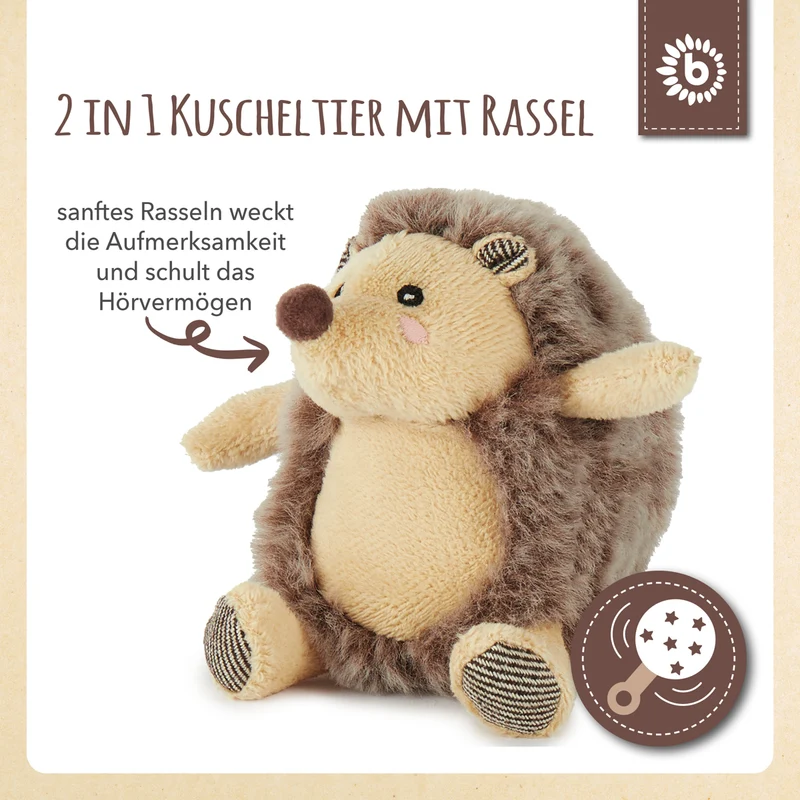 Spielfigur Igel Piksi mit Rassel