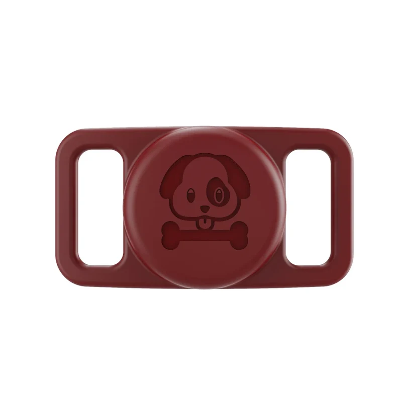 Support AirTag en silicone étanche pour collier chien anti-perte, sûr et résistant