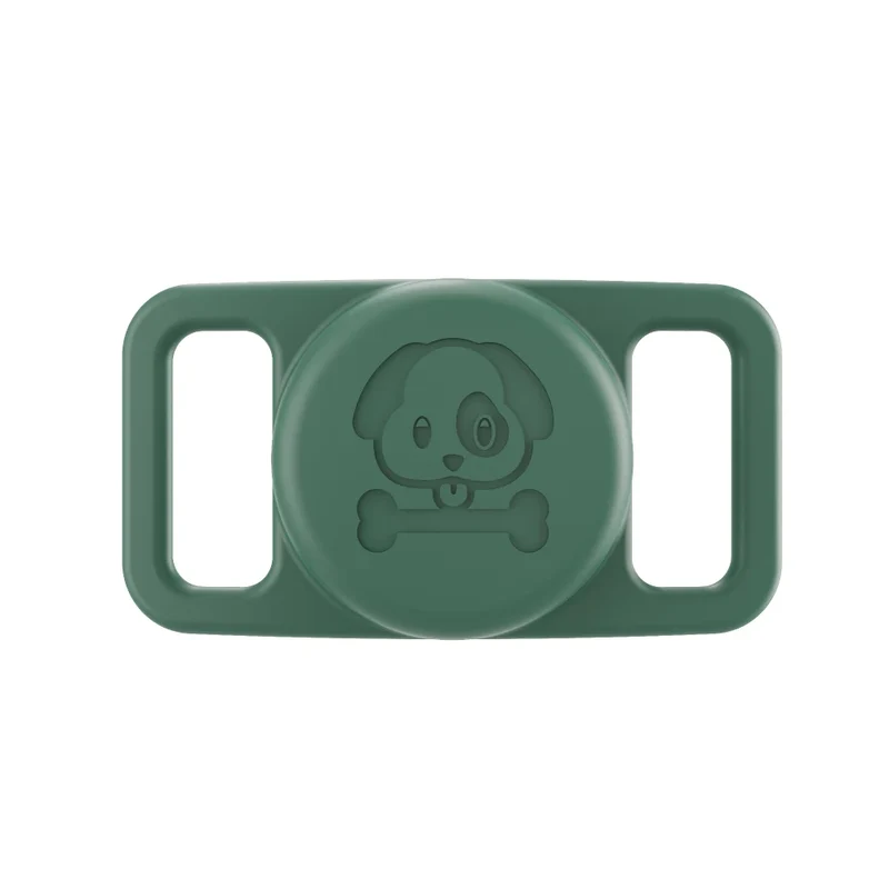 Support AirTag en silicone étanche pour collier chien anti-perte, sûr et résistant