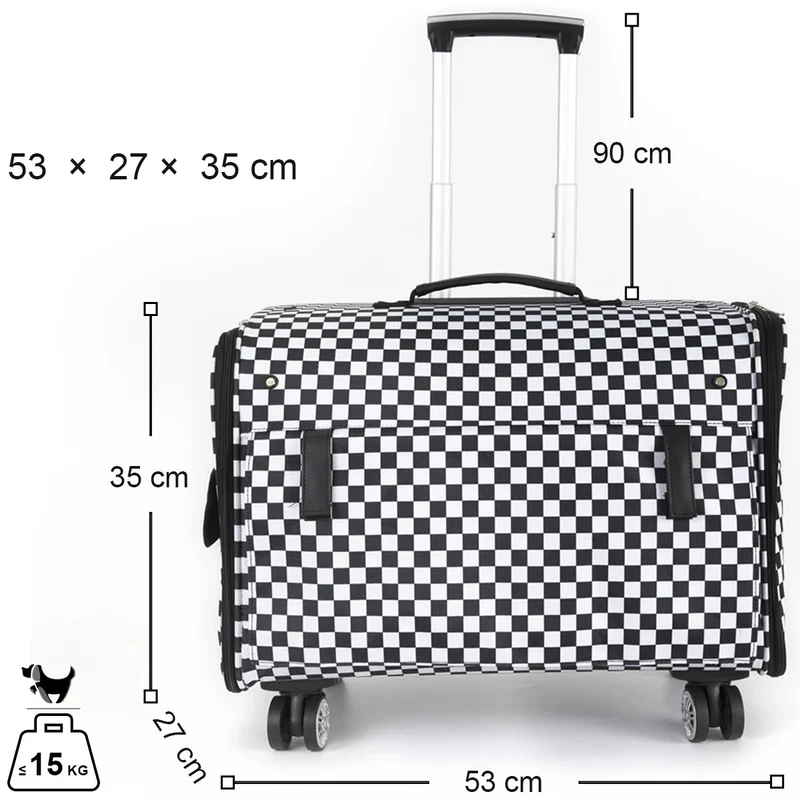 Valise A Roulettes Pour Chien Jusqu'à 15kg