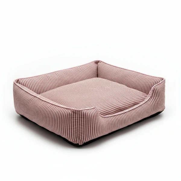 Panier Ou Canapé Rayé Déhoussable Pour Chien