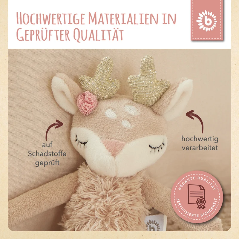 Spielfigur Reh Ella mit Rassel
