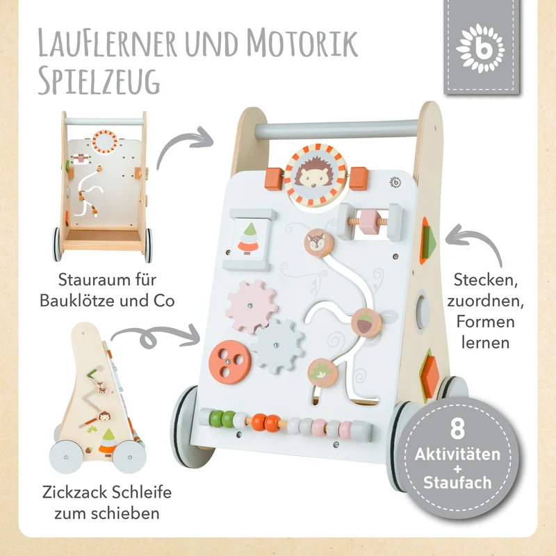 Lauflernwagen Waldtiere FSC®