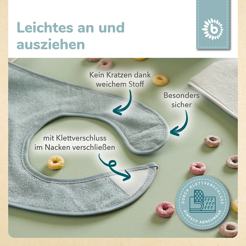 Lätzchen 5er Set slate