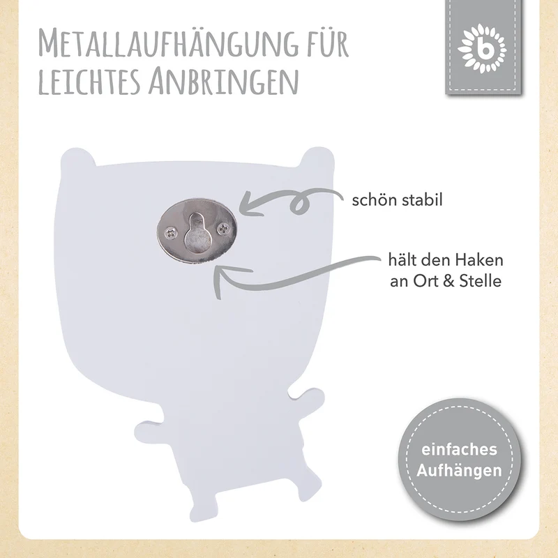 Wandhaken Bär