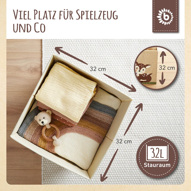 Aufbewahrungsbox Rehe