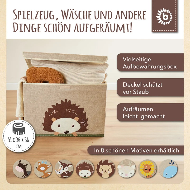 Aufbewahrungsbox Igel mit Deckel
