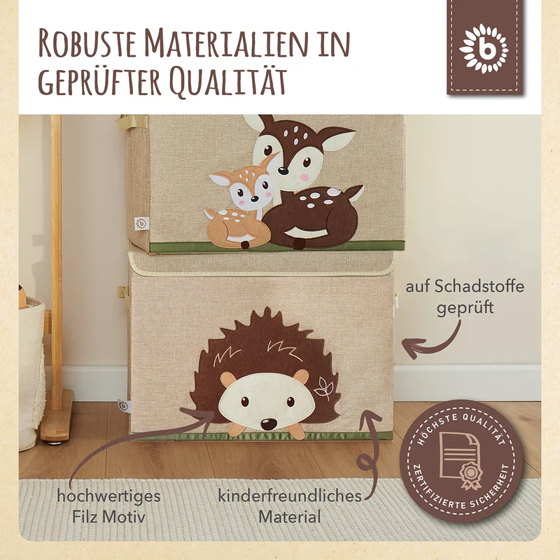 Aufbewahrungsbox Igel mit Deckel