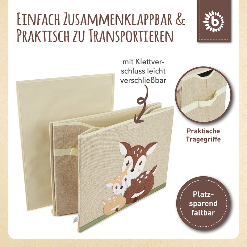 Aufbewahrungsbox Rehe mit Deckel