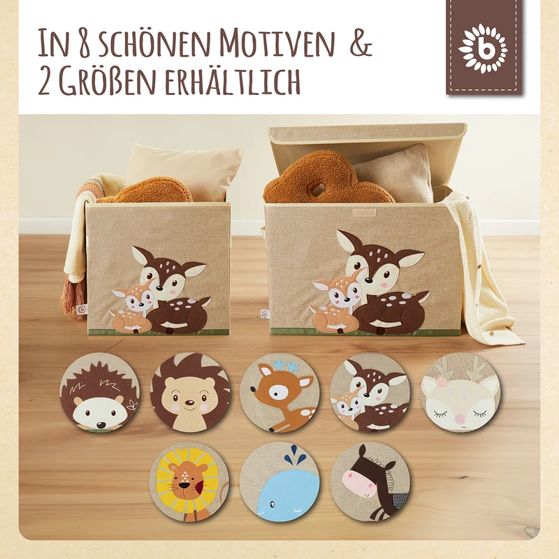 Aufbewahrungsbox Rehe mit Deckel
