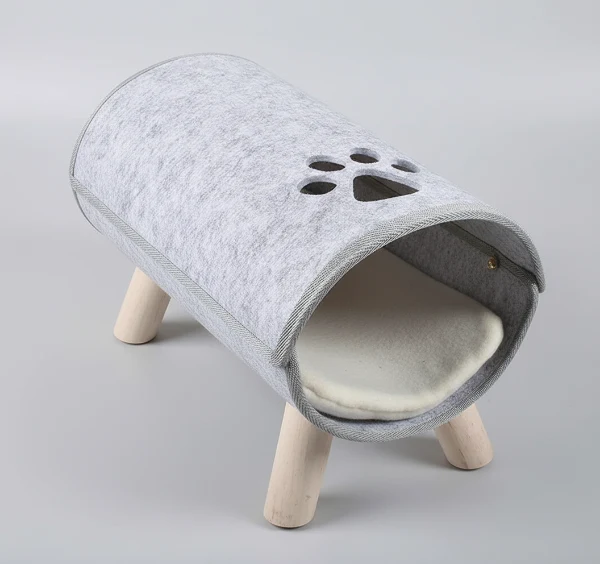 Lit Tunnel Design En Feutre Pour Chat