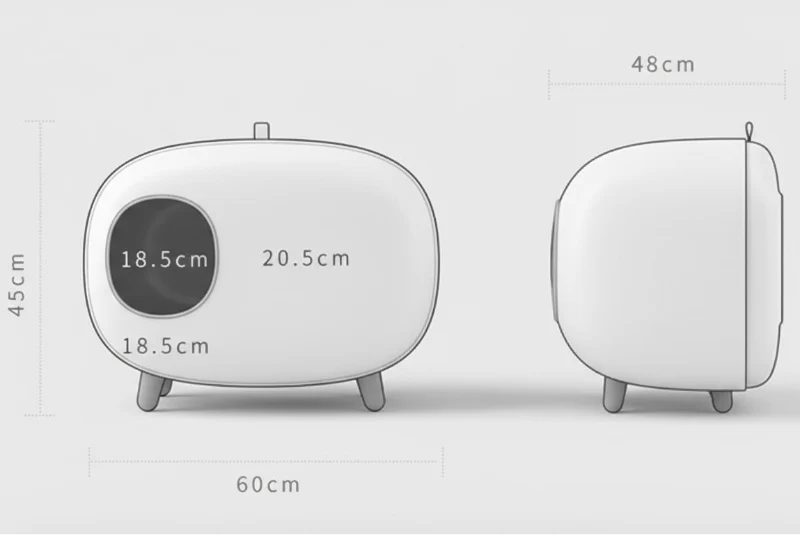 Maison de toilette fermée Oscar & Plume – bac à litière design pour chat élégant