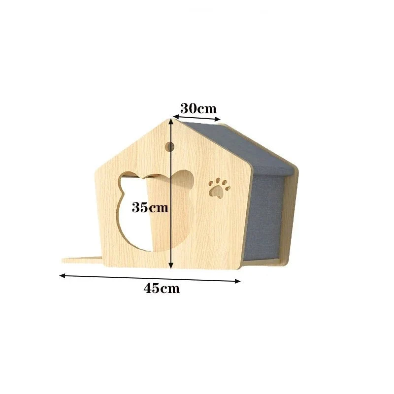 Parcours D'Escalade Pour Chat En Bois Naturel