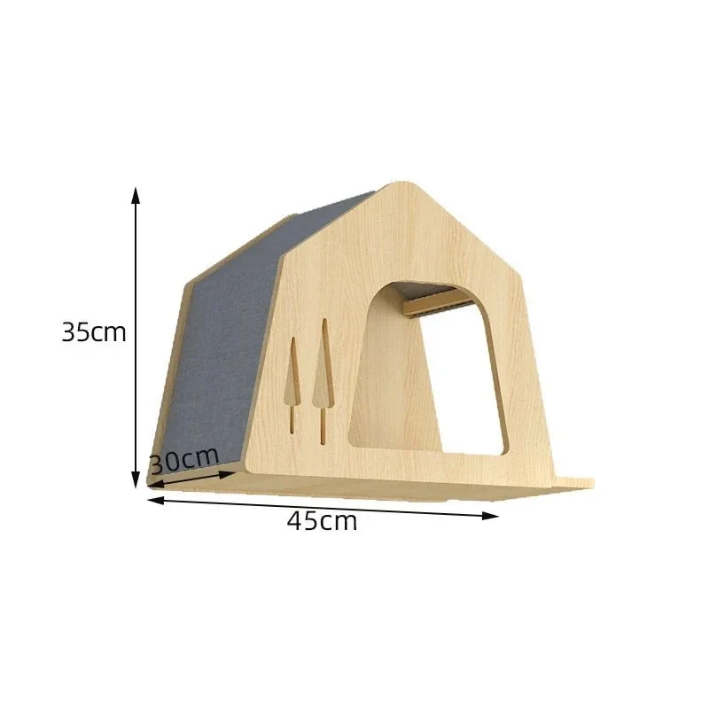 Parcours D'Escalade Pour Chat En Bois Naturel