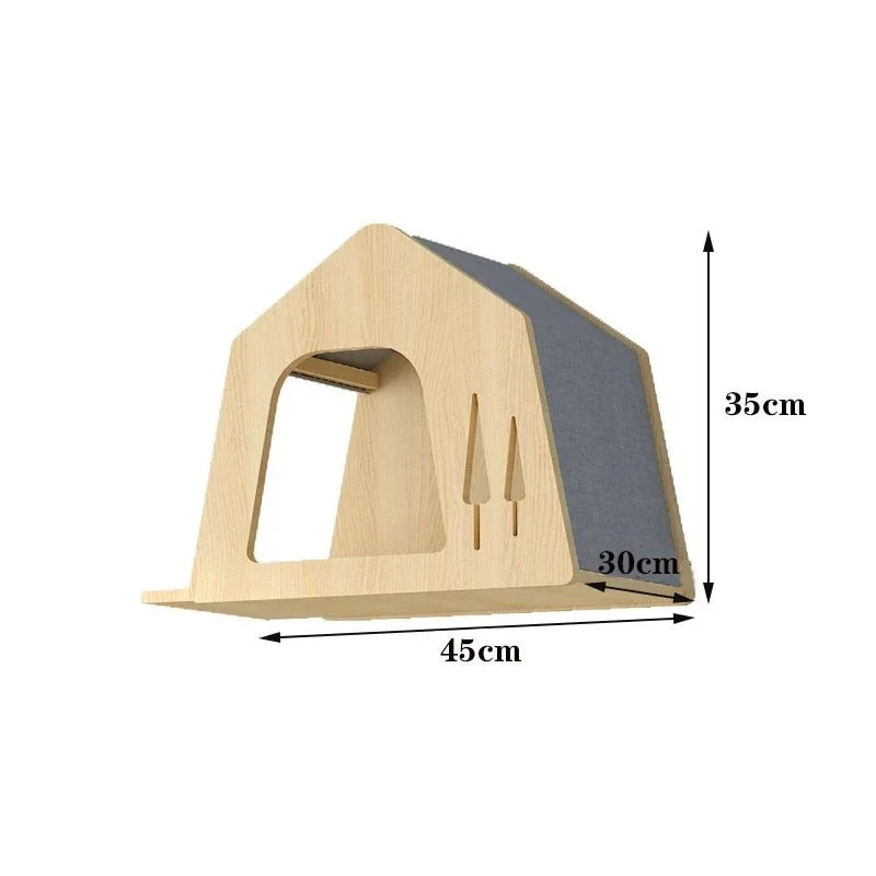 Parcours D'Escalade Pour Chat En Bois Naturel