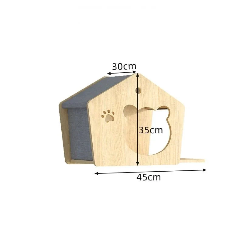Parcours D'Escalade Pour Chat En Bois Naturel