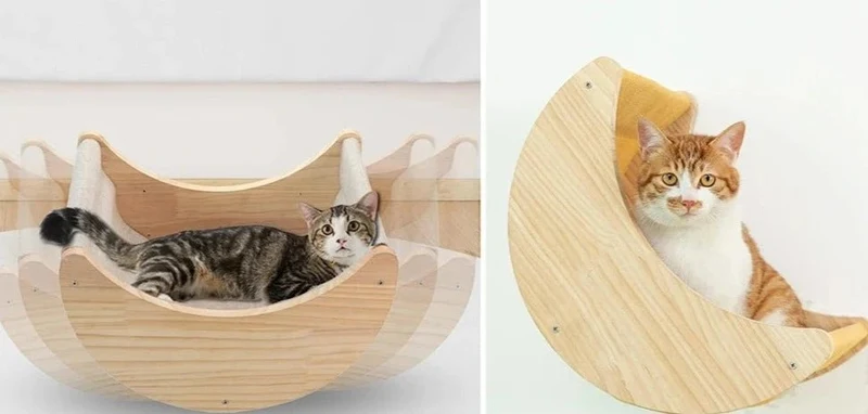 Hamac Mural Design Résistant Pour Chat