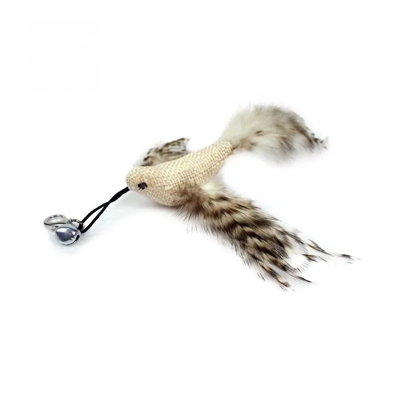 Plume Oiseau Pour Chat Jouet Naturel