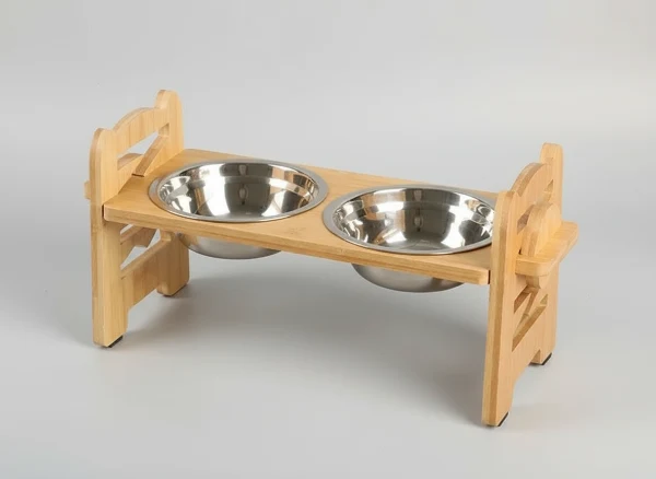 Gamelle Inox Et Support Réglable Pour Chien