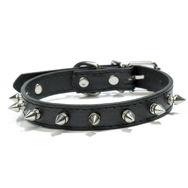 Collier clouté cuir PU pour chien - Style et qualité Oscar et Plume