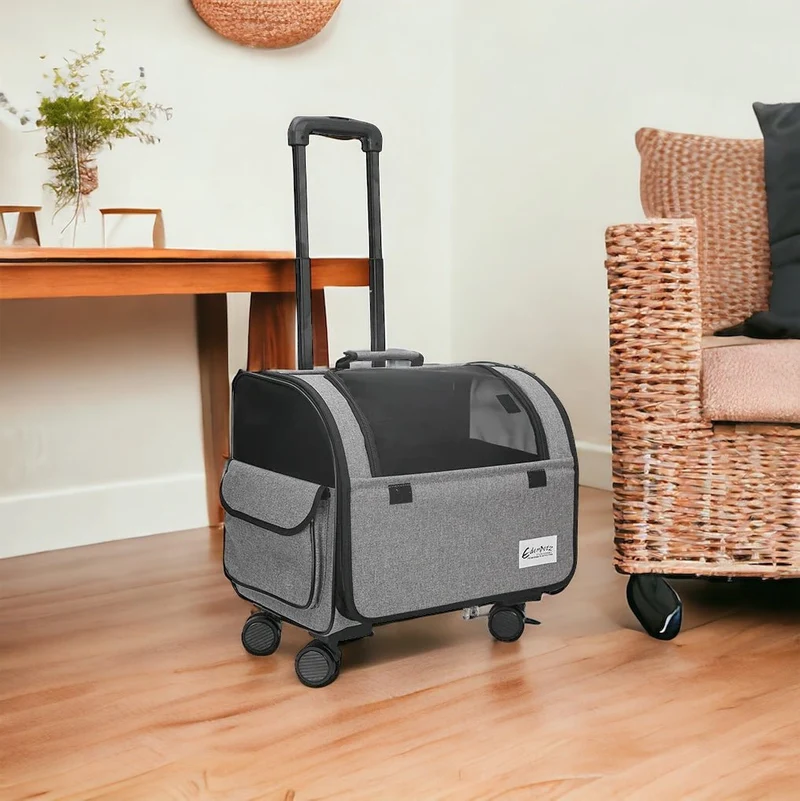 Valise À Roulettes De Voyage Pour Chien Chat