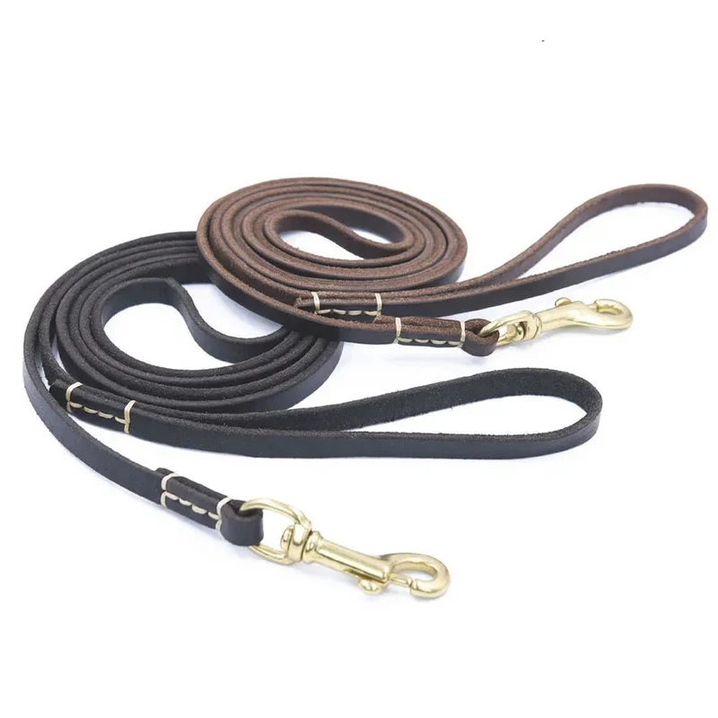 Laisse En Cuir Véritable Pour Chien