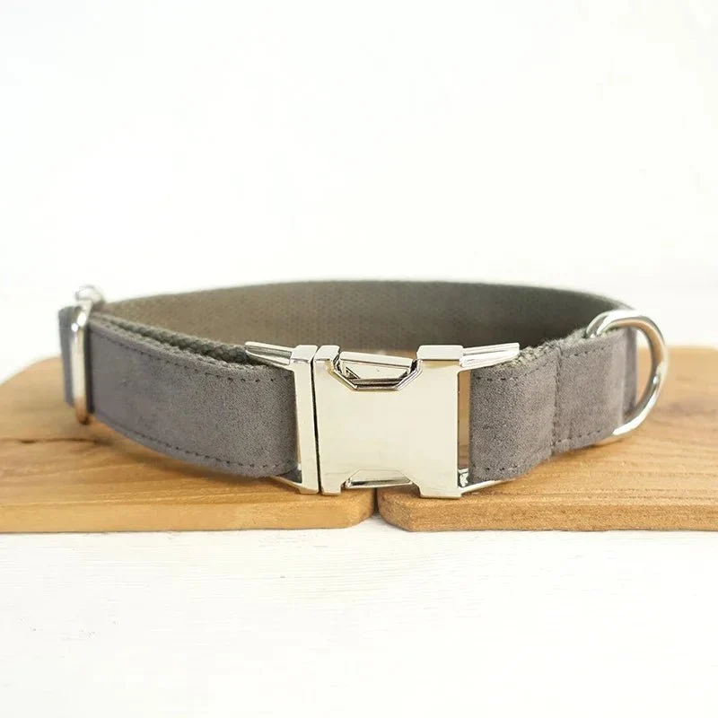 Collier Personnalisable Velours Pour Chien