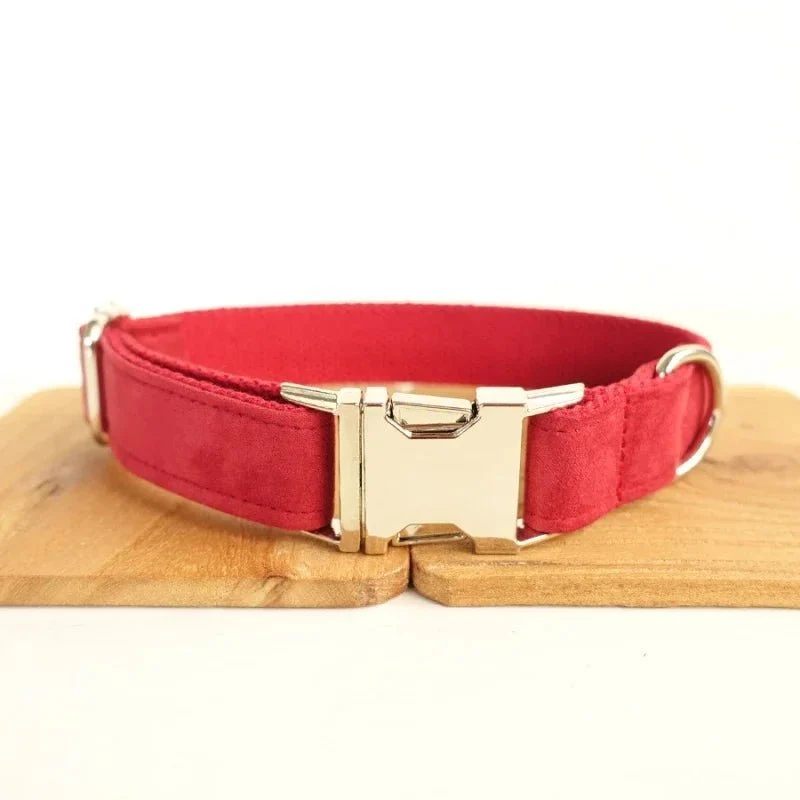 Collier Personnalisable Velours Pour Chien