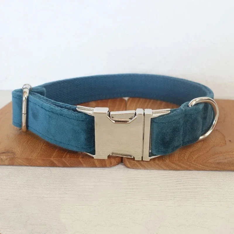 Collier Personnalisable Velours Pour Chien