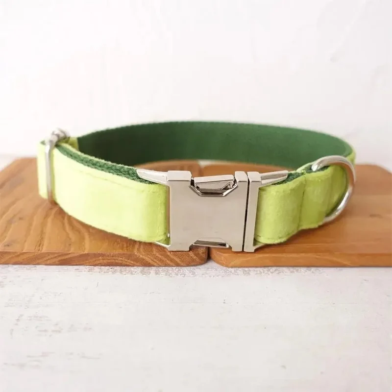 Collier Personnalisable Velours Pour Chien