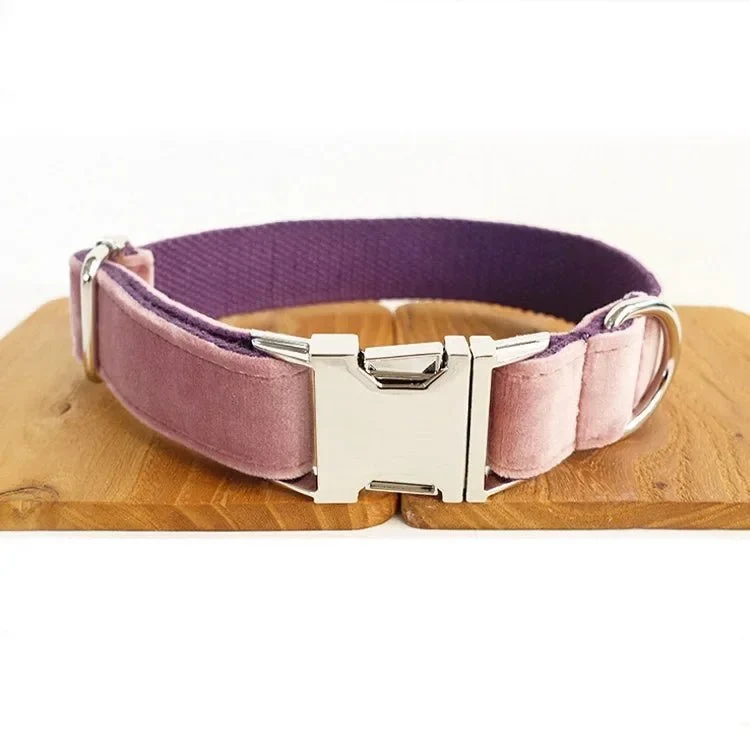 Collier Personnalisable Velours Pour Chien