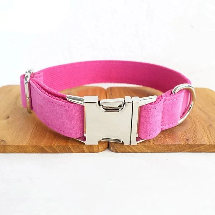 Collier Personnalisable Velours Pour Chien