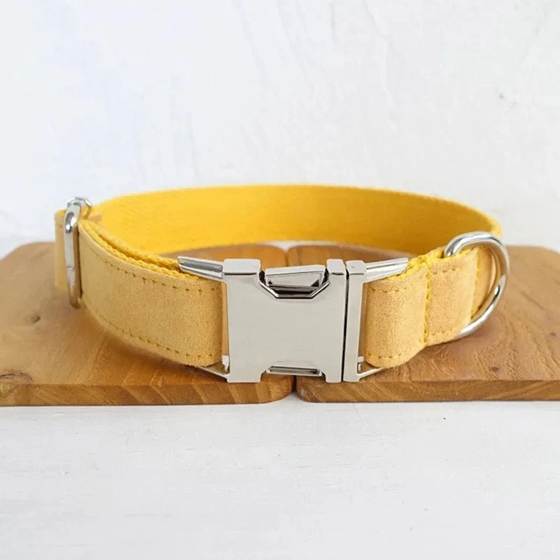 Collier Personnalisable Velours Pour Chien