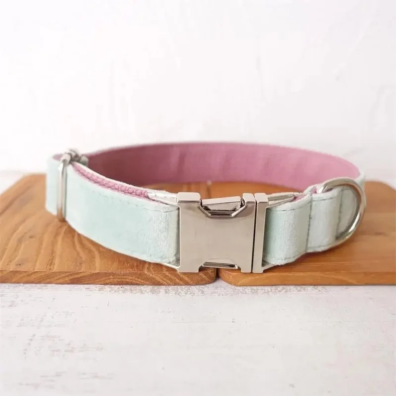 Collier Personnalisable Velours Pour Chien