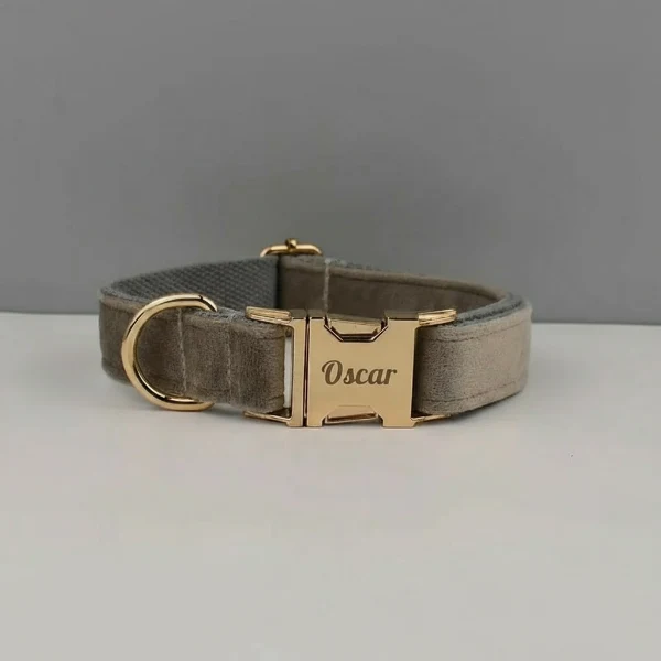 Collier velours chien Oscar et Plume - Élégance et confort