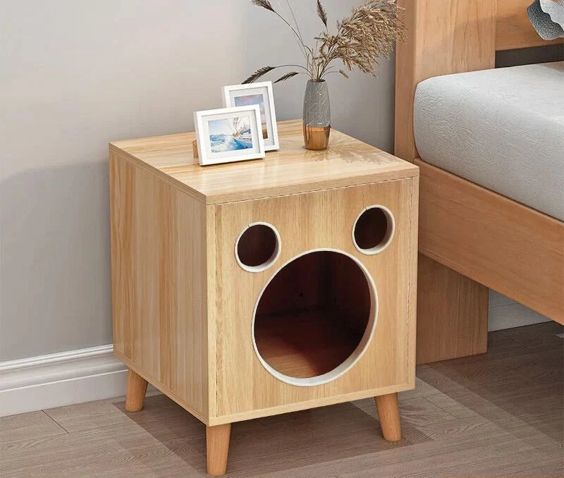 Maison pour chat en bois design | Refuge confortable