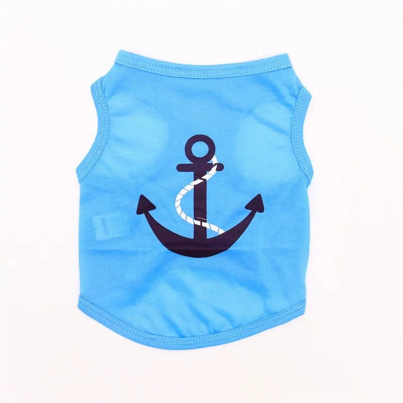 T-shirt léger pour chien - Design Nautique