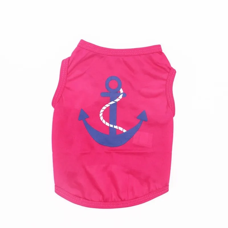 T-shirt léger pour chien - Design Nautique
