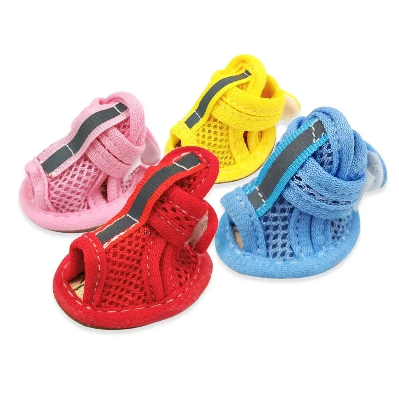 Chaussures été En Maille Respirante Pour Petits Chiens