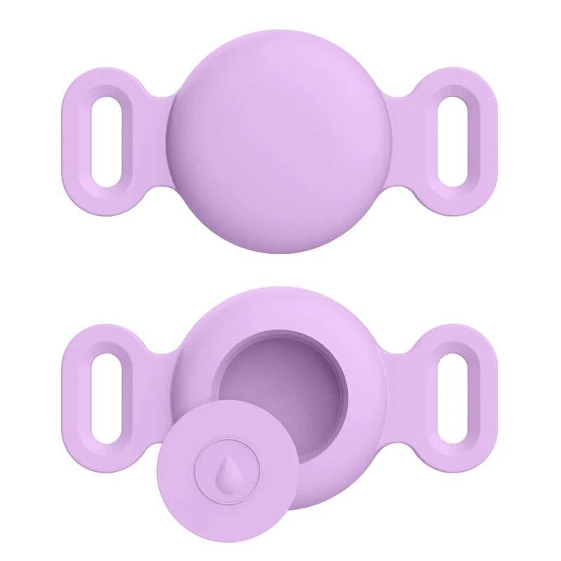 Housse en Silicone Pour Apple Airtag Et Collier GPS