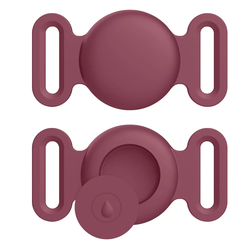 Housse en Silicone Pour Apple Airtag Et Collier GPS