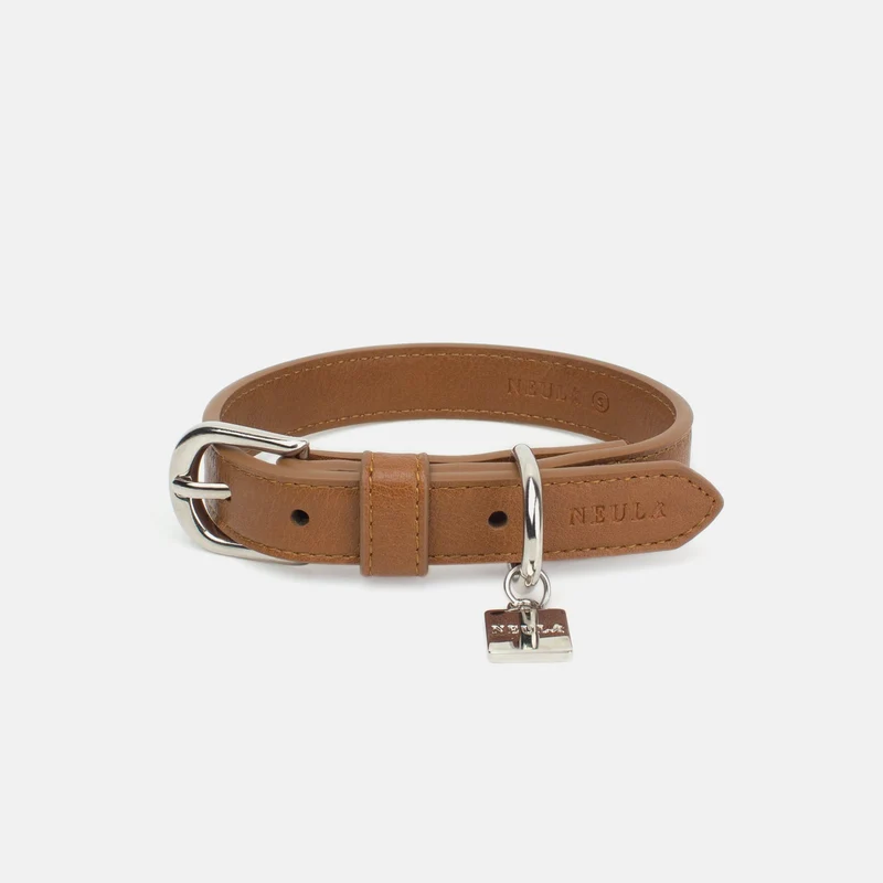 Collier en Cuir Vegan Pour Chien Élégant