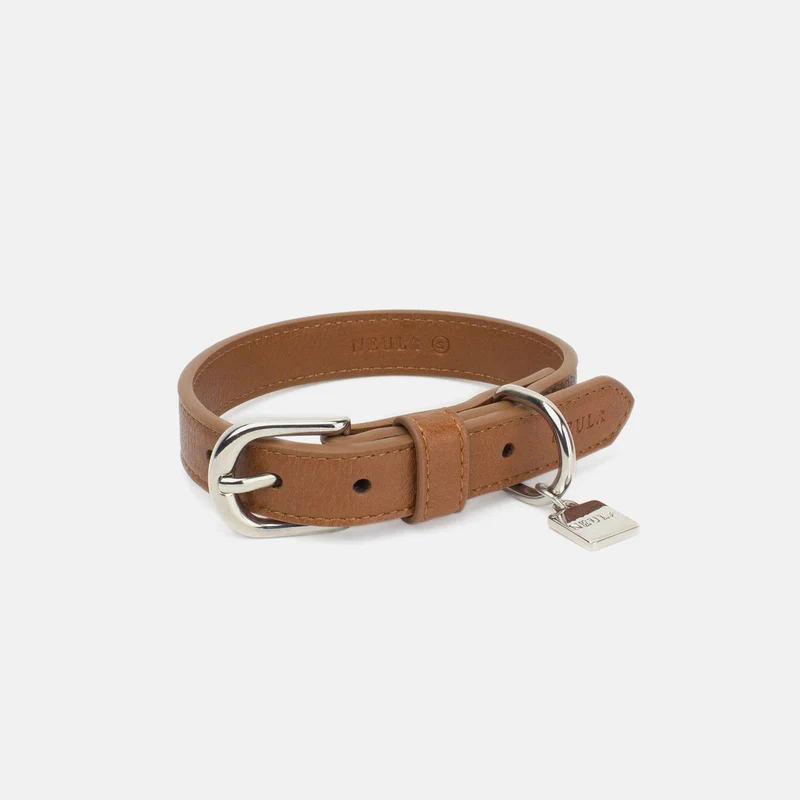 Collier en Cuir Vegan Pour Chien Élégant