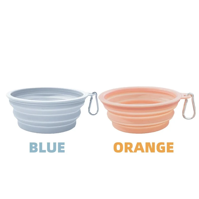 Pack de 2 Gamelles Voyage Chat et Chien Pliable
