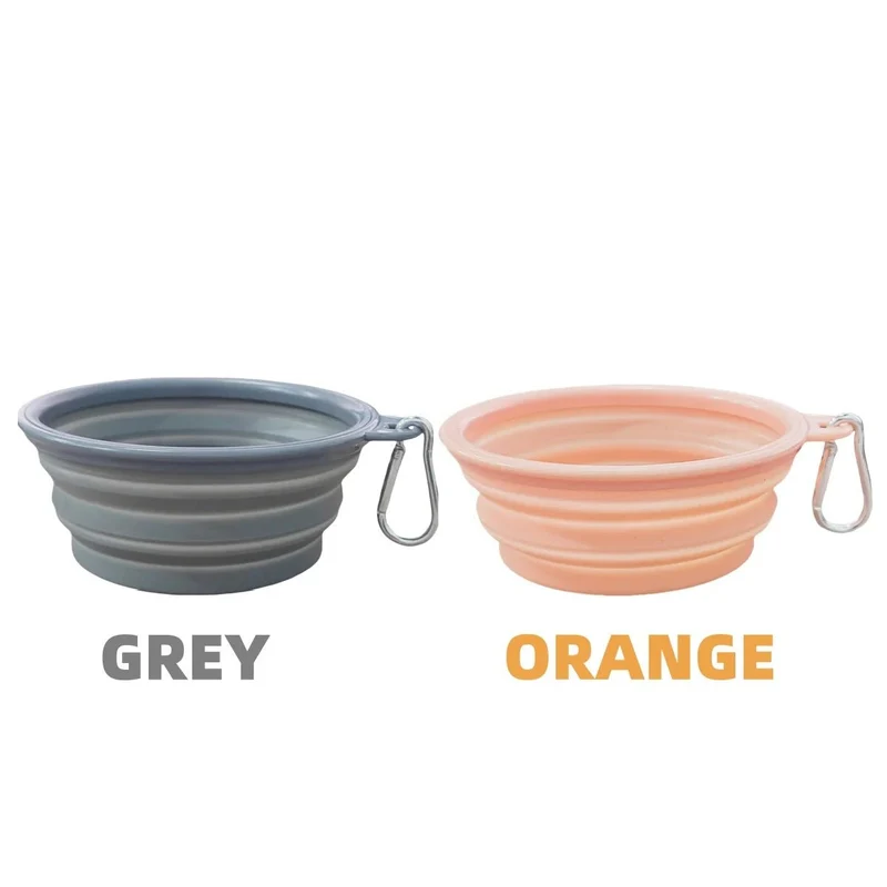 Pack de 2 Gamelles Voyage Chat et Chien Pliable