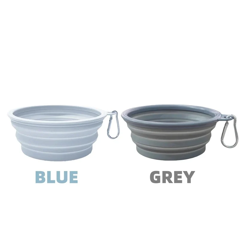 Pack de 2 Gamelles Voyage Chat et Chien Pliable