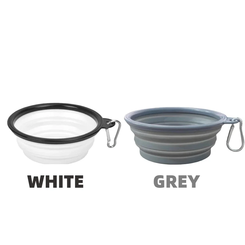 Pack de 2 Gamelles Voyage Chat et Chien Pliable